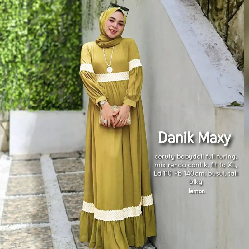 Putih Danik MAXY DRESS | Ceruty BABYDOLL GAMIS FULL FURING WHITE LACE