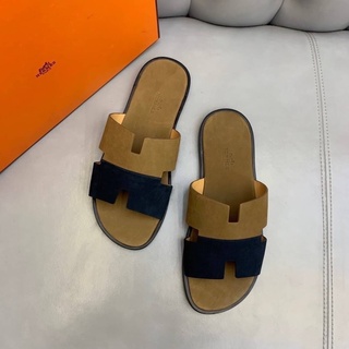 รองเท้าแตะ Hermès Izmir Sandal รองเท้าผู้ชายแบบสวม หนังแท้💯