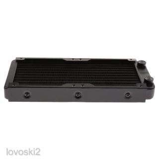 [LOVOSKI2] 10 Pipe Aluminum Heat Exchanger Radiator for PC CPU CO2 240mm Black Screw