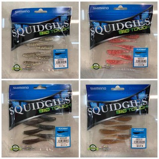 Shimano SQUIDGIES BIO TOUGH FLICK BAIT เหยื่อตกปลา พลาสติกนิ่ม 75 มม.