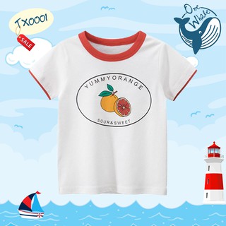 เสื้อยืดคอกลมเด็กYummy orange-TX0001