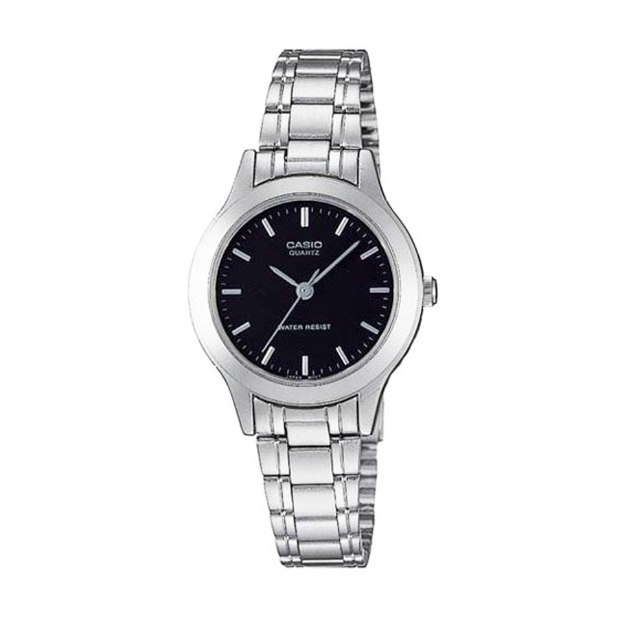 Casio Standard นาฬิกาข้อมือผู้หญิง สายสแตนเลส รุ่น LTP-1128,LTP-1128A,LTP-1128A-1A - สีเงิน