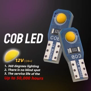 หลอดไฟ T5 Led พร้อมซ็อกเก็ตบิด W3W W1.2W 2SMD 12V COB 1 ชิ้น