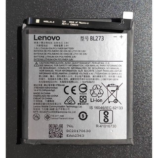 แบตเตอรี่ Lenovo K8 Plus Battery BL273  พร้อมอุปกรณ์เปลี่ยนแบต