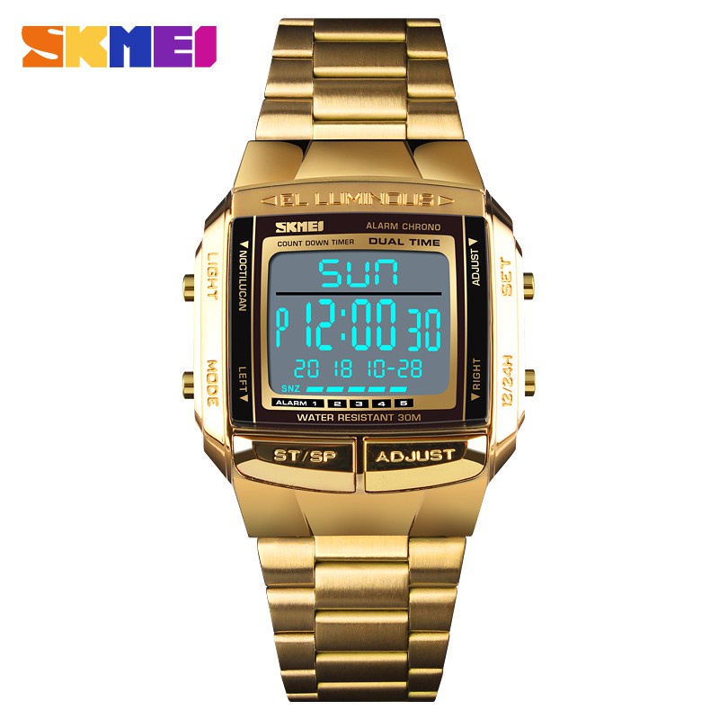 SKMEI ของแท้ 100% รุ่น พร้อมกล่อง มีเก็บเงินปลายทาง นาฬิกาข้อมือเป็นทางการ นาฬิกา