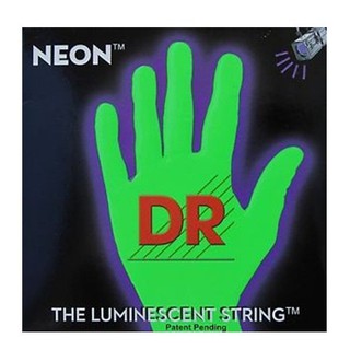 สายกีตาร์ไฟฟ้า เบอร์ 9 DR Strings Neon Hi-Def Green Electric Guitar Strings รุ่น NGE-9 - Green