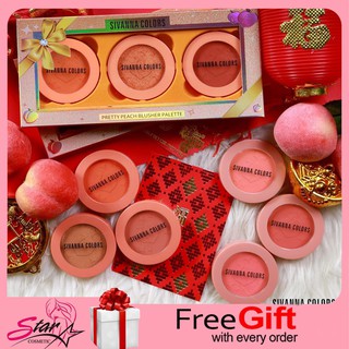 Sivanna NEw pretty peach blusher palette 3 Pieces