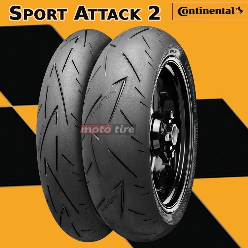 [ส่งฟรี] ยาง Continental Sport Attack 2 ตรงรุ่น CBR650/ R6 R7 / Z650, Z800, Z900