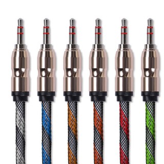 Olaudem Audio Cable Male-Male 3.5 Jack Cable for Car Hi-Fi Stereo Wire Jack 3.5 Cable 1เมตร