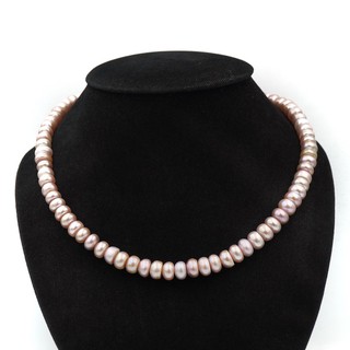 สร้อยคอ มุกสีเงิน ขนาด 8 มม. by siamonlineshop