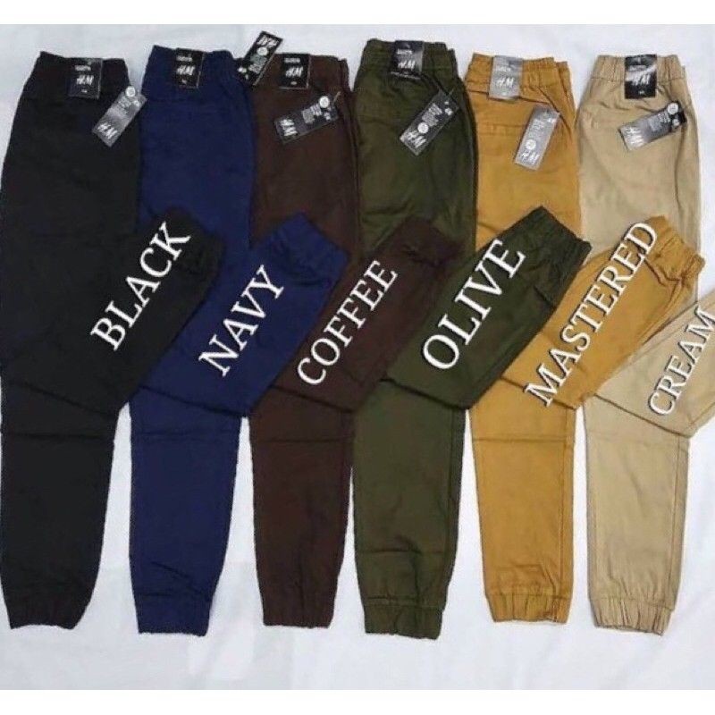 COTTON JOGGER (H&M) UNISEX DEWASA NEW JOGGER PLANTS