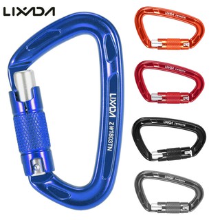 lixada คาราบิเนอร์ โลหะผสมอลูมิเนียม 24KN 1 ชิ้น