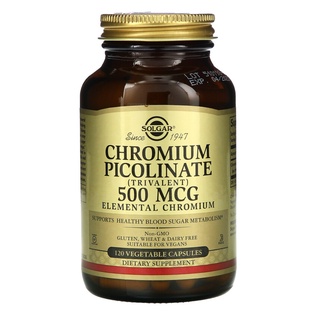 Solgar Chromium Picolinate 500 mag 120 Vegetable Capsules