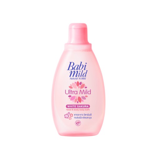 [Gift] Babi Mild head and body bath sakura 200ml. (สินค้าสมนาคุณงดจำหน่าย)