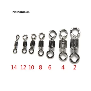 [risingmeup] อุปกรณ์ตกปลา ลูกหมุนตากลม 100 ชิ้น ♨ขายดี