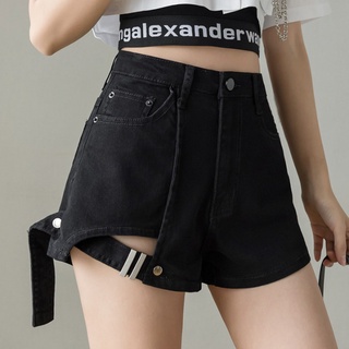 Korean Retro Casual Denim Shorts Women High Waist Solid Trendy Ins Style Sexy Short Pants Hot Girl