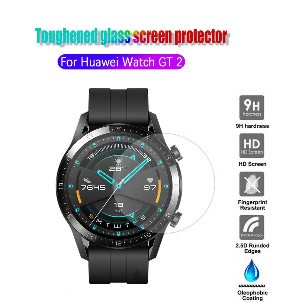 ฟิล์มกระจกนิรภัย กันรอยหน้าจอ สําหรับ Huawei Watch Gt2 46 มม. 1 ชิ้น