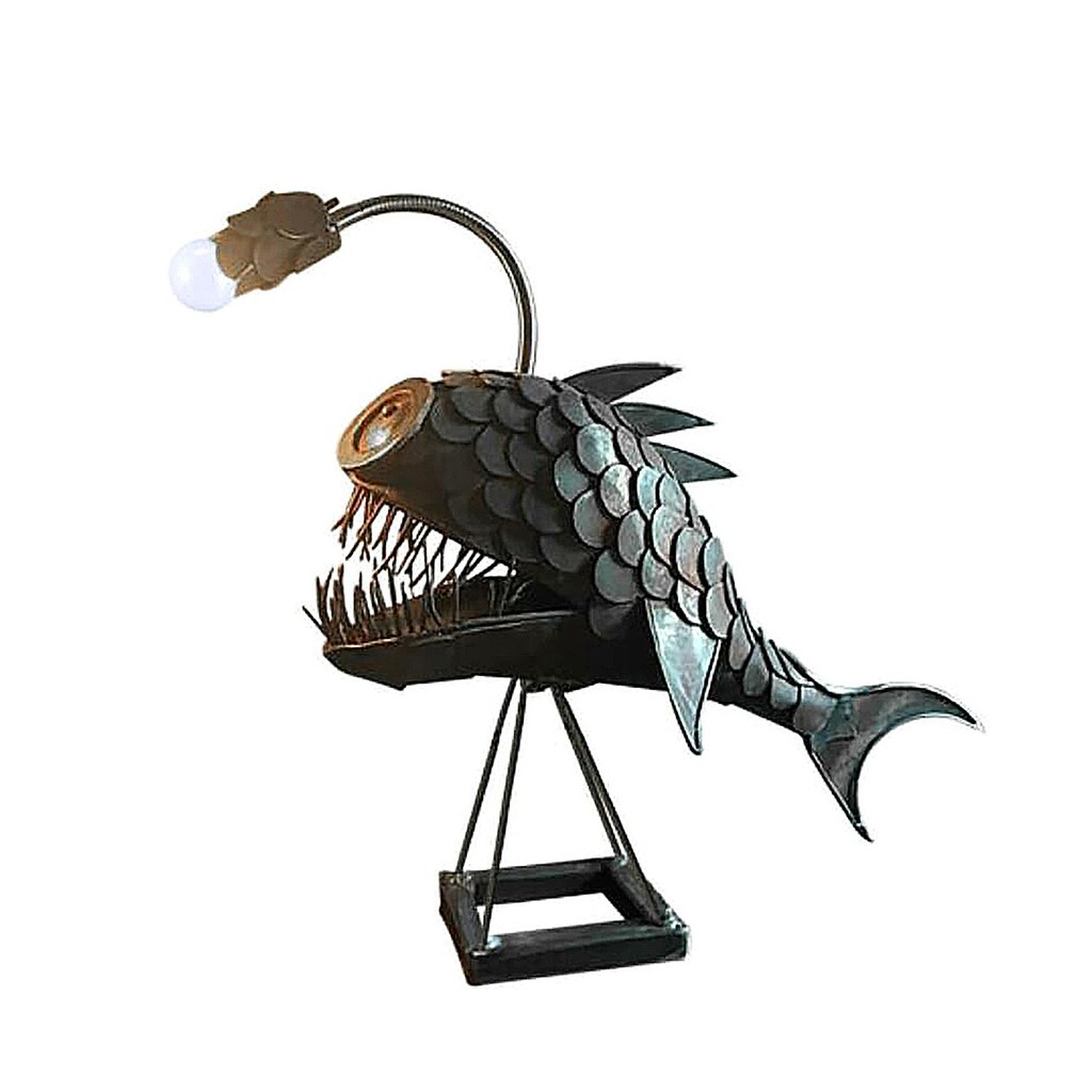 เครื่องประดับ：1C Creative Usb Fishing Light Shark Light Handmade Unique ...