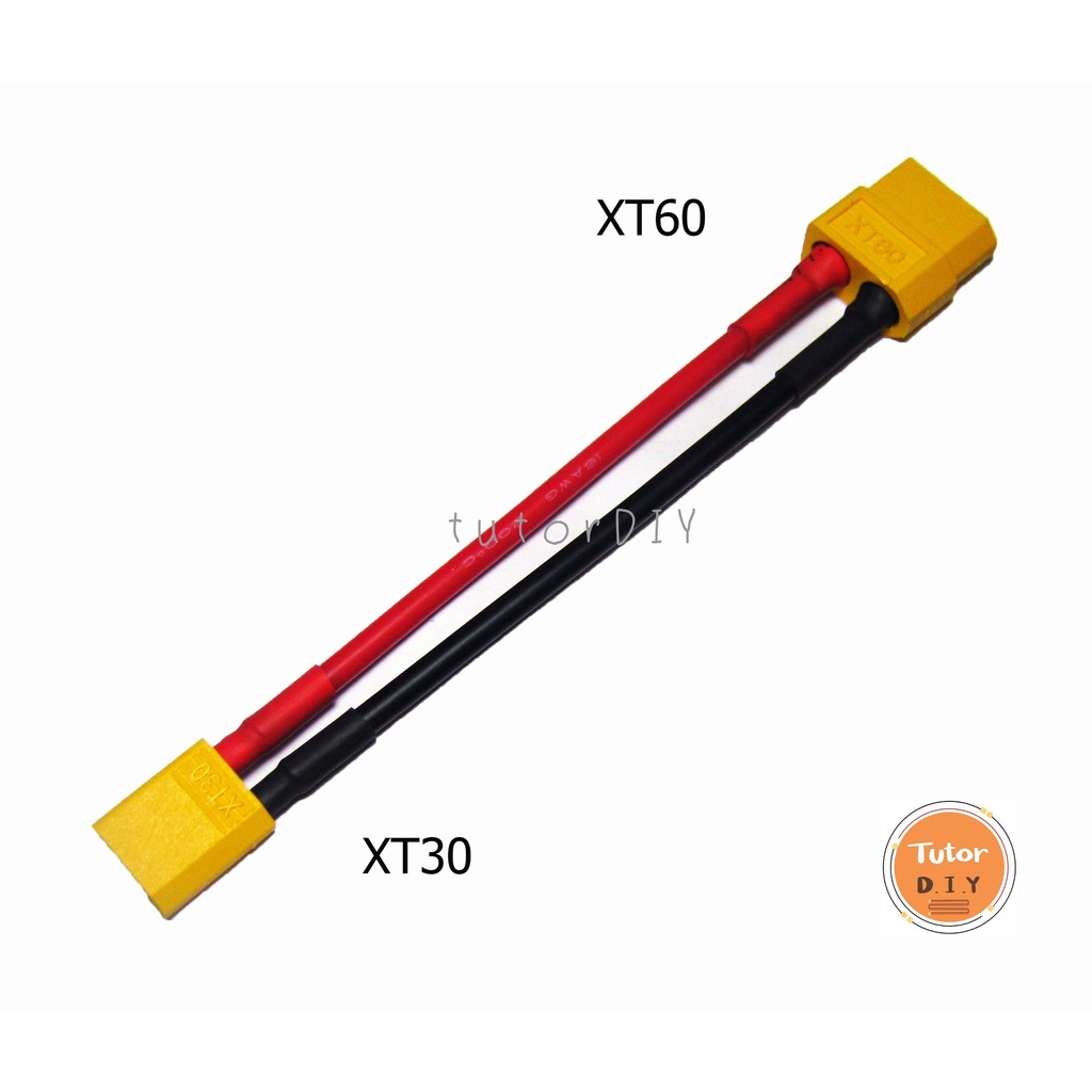 [ร้านในไทย] อะแดปเตอร์ XT30 to XT60 สายไฟซิลิโคน 16awg