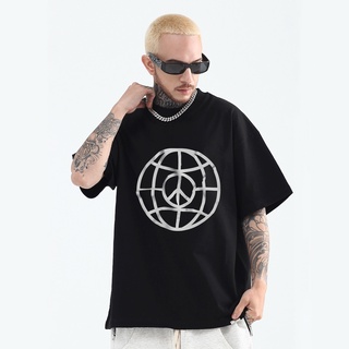 T Shirt for Men Women Inspired Cotton Trendy Peace symbols Oversize Tee Shirts Short Sleeve Swag Topเสื้อยืด