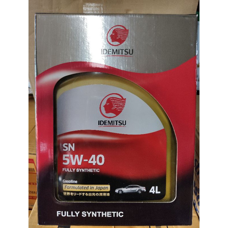 IDEMITSU EXTREME PRO SN 5w40 4L โฉมใหม่ แถมเสื้อคอปกwarrix น้ำมันสังเคราะห์100%