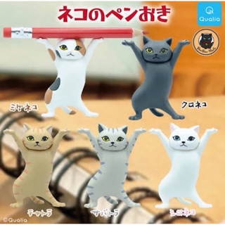 Gachapon Cat Pen Holder set