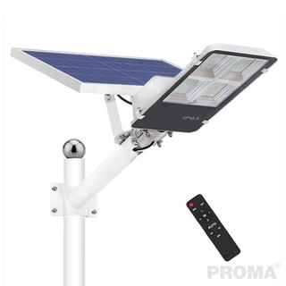 ไฟส่องถนน โซล่าเซลล์ PROMA พลังงานแสงอาทิตย์ 400W พร้อมขาจับ Solar Led Street Light