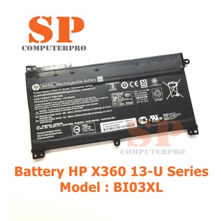 HP BATTERY แบตเตอรี่ของแท้ HP Pavilion X360 13-u BI03XL