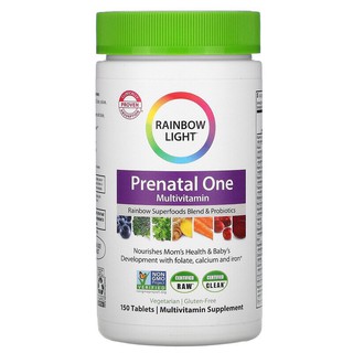 🇺🇸พร้อมส่ง⚡️⚡️ Rainbow Light, Prenatal One Multivitamin, 90 Tablets🇺🇸