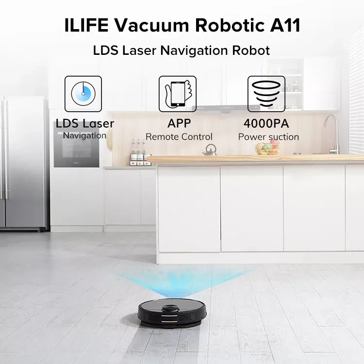 หุ่นยนต์ดูดฝุ่นและถูพื้น ILIFE A11 thumbnail 4