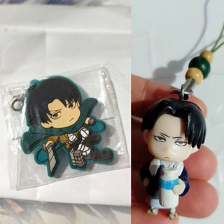 Japan Attack of Titan Rubber strap Levi แสตรปยาง ผ่าพิภพไททัน Anime Manga พวงกุญแจ การ์ตูน มังงะ อนิเมะ เอเลน รีไวล์