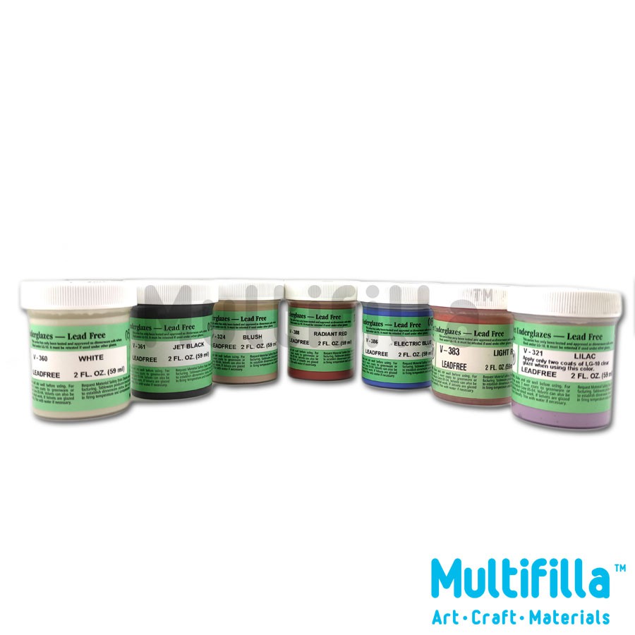 Amaco Velvet Underglaze Series Ceramic Glaze - 2oz (ตอนที่ 1/3)