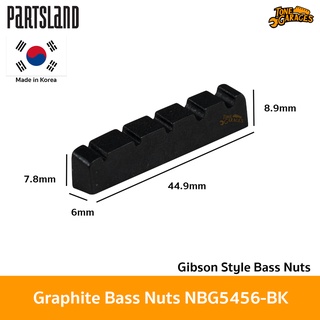 Partsland NBG5456-BK Gibson Sytle Graphite Bass Nut นัทเบส5 สาย กราไฟต์ สไตล์กิ๊บสัน Made in Korea