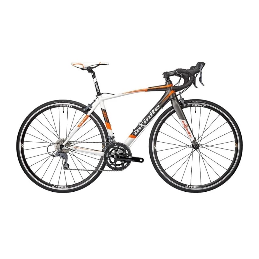 Infinite จักรยานเสือหมอบ รุ่น Spad Race size 47 (สีขาว/ส้ม)