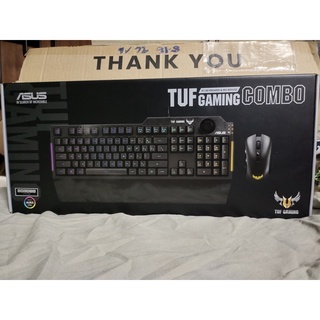 (ใหม่แท้ศูนย์ไทยพร้อมส่ง)ASUS TUF Gaming Combo K1 &amp; M3 keyboard &amp; mouse คีย์บอร์ด เกมมิ่งเมาส์ [แป้นพิมพ์ภาษาไทย]