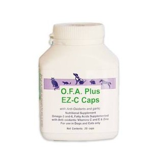 OFA Plus EZ-C Caps อาหารเสริมบำรุงขน และผิวหนัง สุนัข-แมวน้ำหนักก1-18 kg (20แคปซูล)