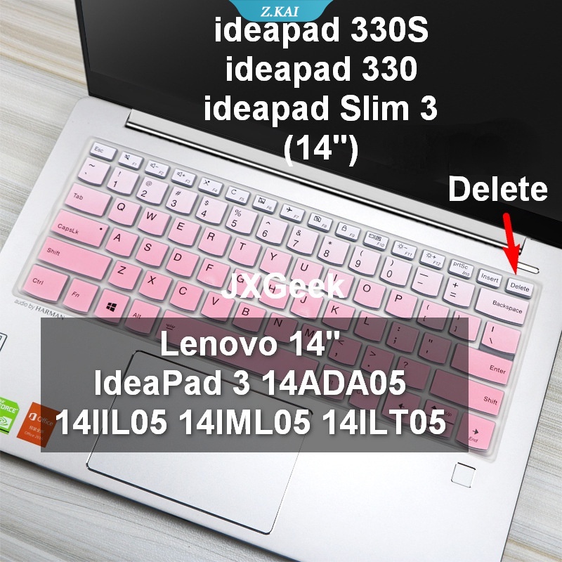 สติกเกอร์คีย์บอร์ด ซิลิโคนนิ่ม 14 นิ้ว สําหรับแล็ปท็อป Lenovo IdeaPad 330s Slim 3 14ADA05 14IIL05 14IML05 14ILT05 320s 120s 330c Ideapad5 Yoga 520 Slim 5i 7000 [ZK]