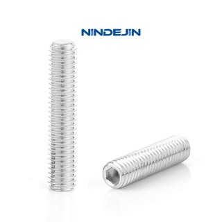 NINDEJIN 20-55pcs ชุดสกรูสแตนเลส M4 M5 M6