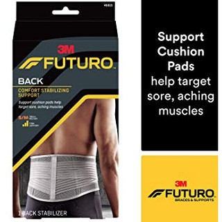 Futuro Back Support Comfort stabilizing support  อุปกรณ์พยุงหลัง ฟูทูโร่ สีเทา 1ชิ้น 3M