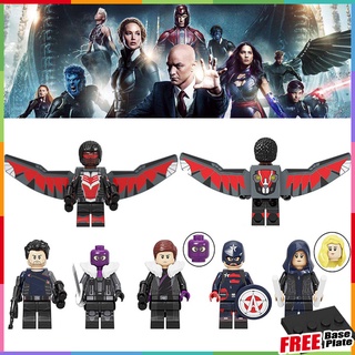 ของเล่นฟิกเกอร์ Marvel Minifigures The Falcon Winter Soldier Baron Zemo Agent KF6135