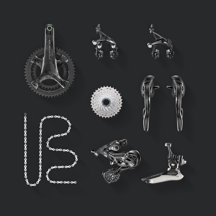 [ผ่อน0%] ชุดขับเคลื่อน Campagnolo Record 12 Speed Rim Brake Groupset ของแท้อิตาลี 100%