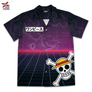 DEXTREME เสื้อฮาวายวันพีซ (DOP-1515) Hawaii shirt One Piece ลูฟี่ Luffy