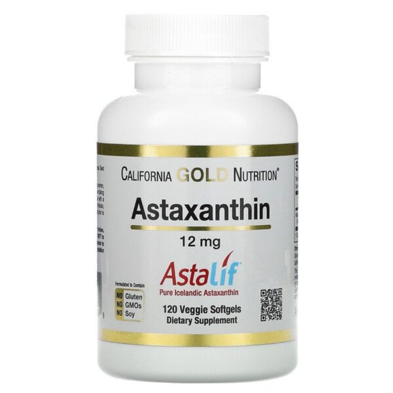 California​ Gold​ Nutrition, Astaxanthin, AstaLif Pure Icelandic, 12 mg, 120 Veggie Softgels