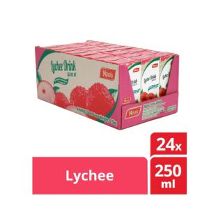 Yeos Lychee ลิ้นจี่กล่องพร้อมดื่ม 24 กล่อง/แพ็ค ตรา Yeos นำเข้าจากประเทศประเทศมาเลเซีย