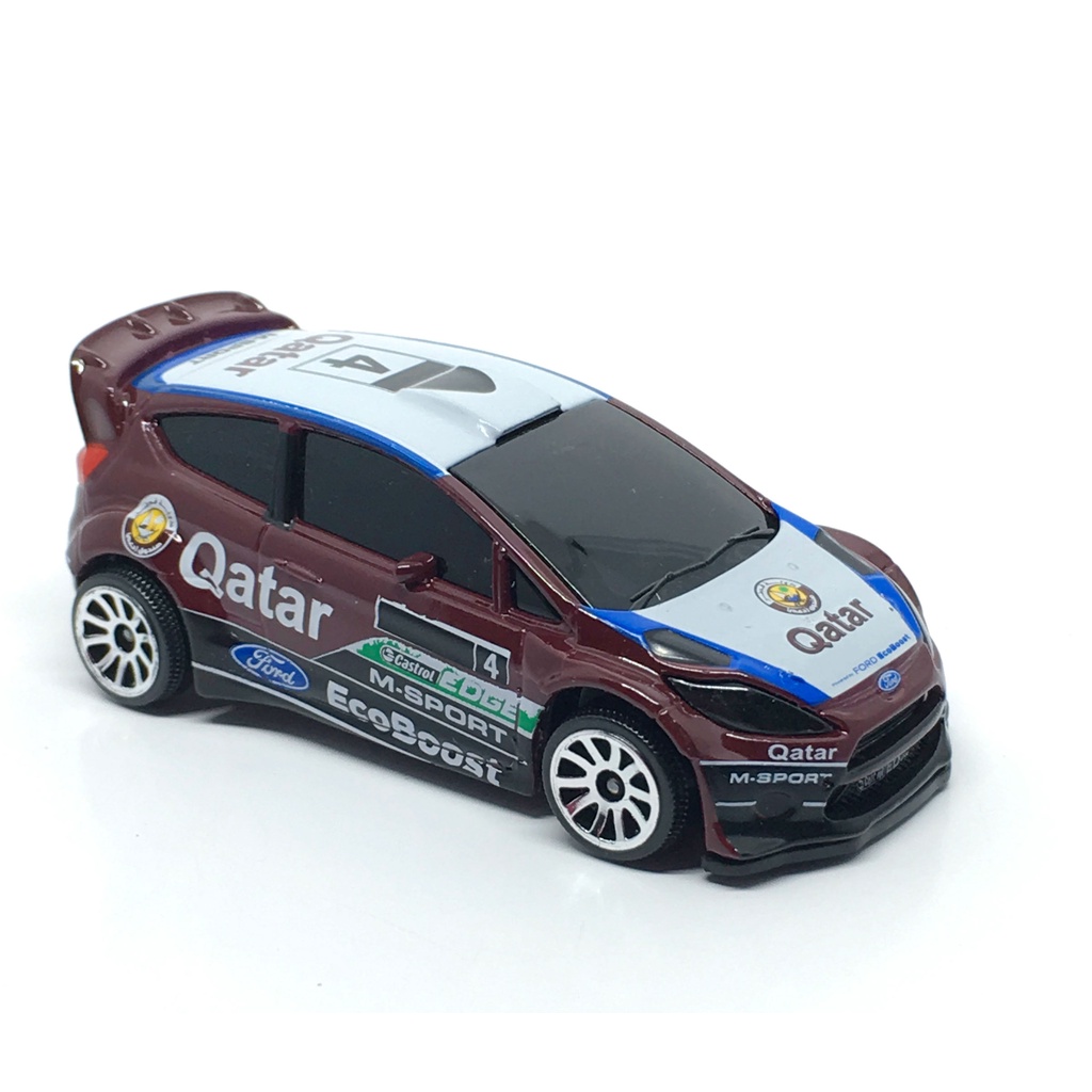 Majorette Ford Fiesta RS WRC - no.4 Qatar - Dark Purple Color /Wheels 5U /scale 1/58 (3 inches) no Package