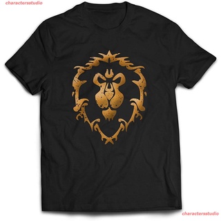 charactersstudio Revel Shore World Of Warcraft Mens Alliance เสื้อยืด ดพิมพ์ลาย ดผ้าเด้ง คอกลม cotton แฟชั่น sale Unise