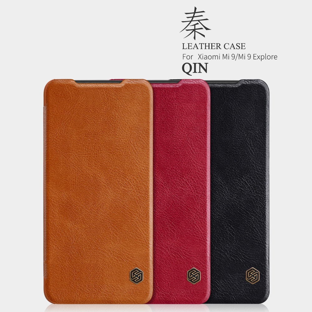 Xiaomi Mi 9 / Mi9 / Mi 9 Explorer QIN Leather Flip Casing Case