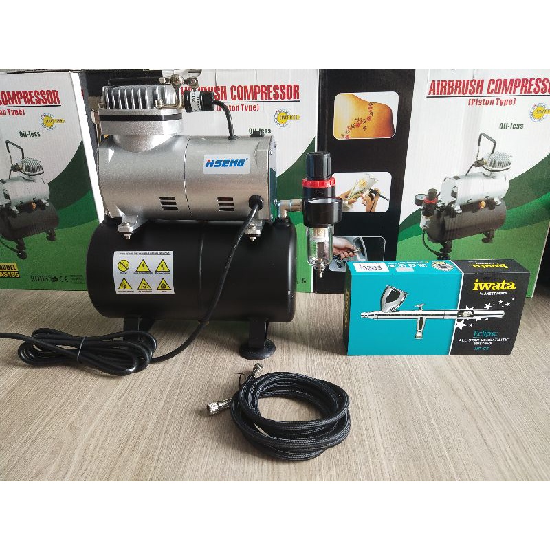ชุดพร้อมใช้ Iwata Hp-Cs + Hseng As186