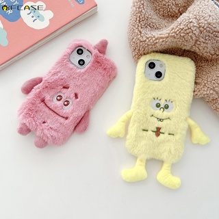 Samsung Galaxy A52s A03s A72 A52 A52s A42 A91 A71 A51 A50 A50s A30s A30 A20 A32 A31 A22 A12 A21s A11 Phone Case SpongeBob SquarePants Patrick Star Hairy Plush Winter Warm Cute Cartoon Soft Casing Cases Case Cover