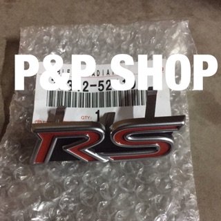 โลโก้ติดหน้ากระจัง RS แท้ห้าง ตรงรุ่น YARIS RS 2012